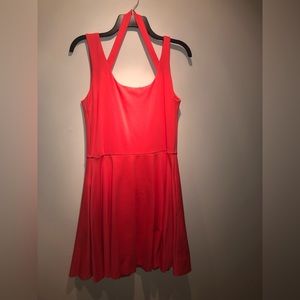 Bright coral summer dress
